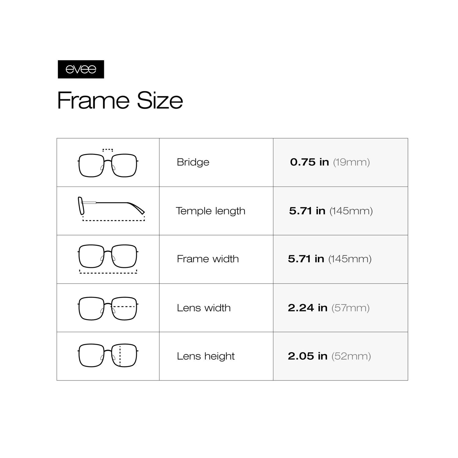 Evee Square Oversized Anti-Blue Light Glasses for Women with Flat Lenses and Metal Frame - (Kelly)